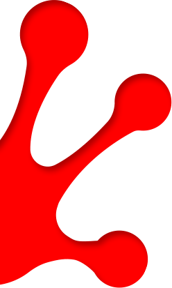 Frog Hand Red