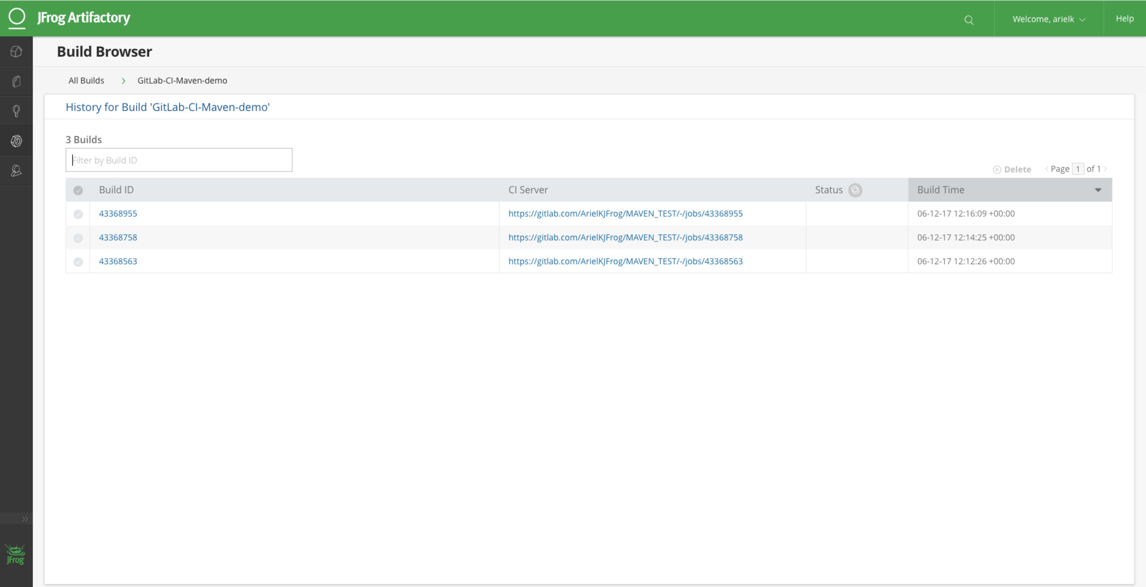 GitLab and Artifactory