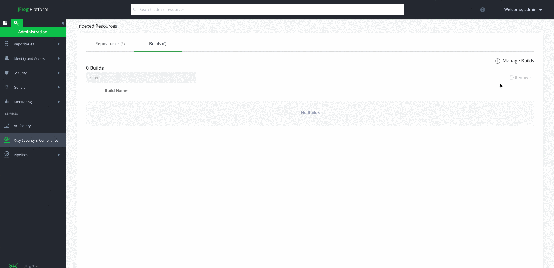 Scan the build with Xray