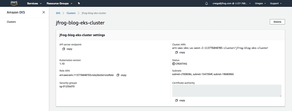 Cluster Setting in Progress