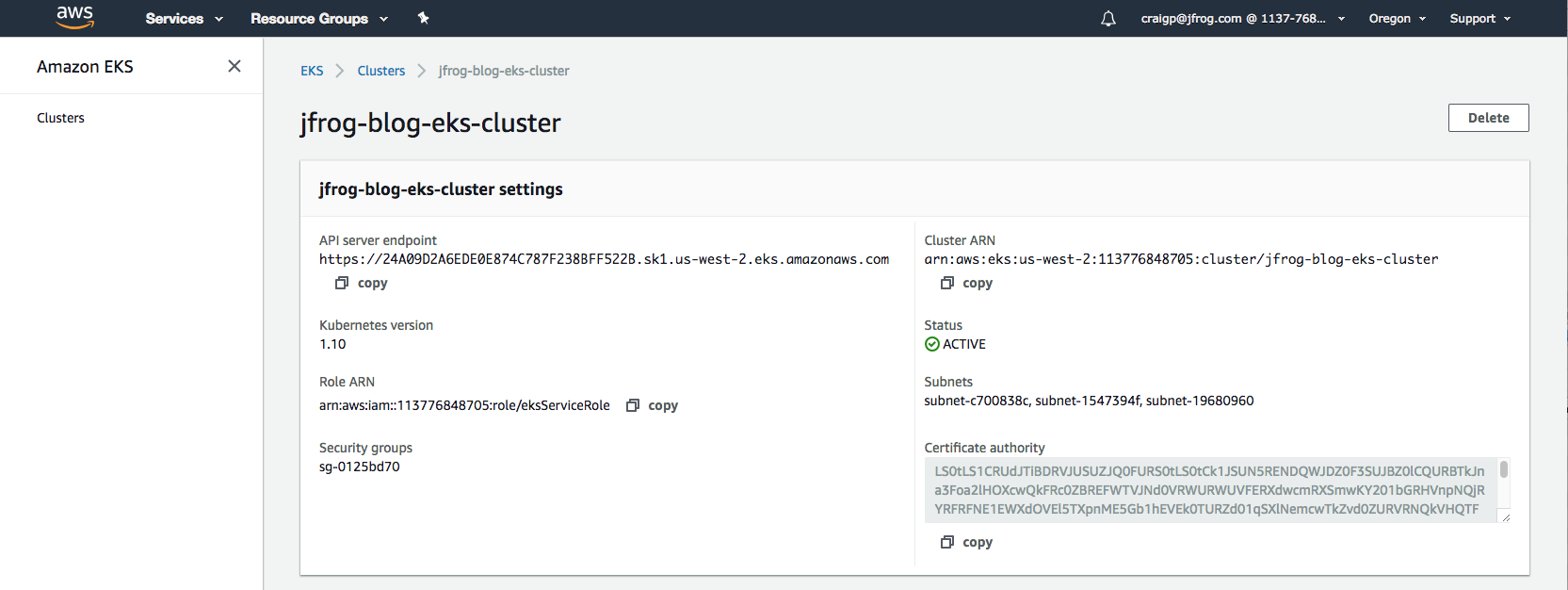 Cluster Details