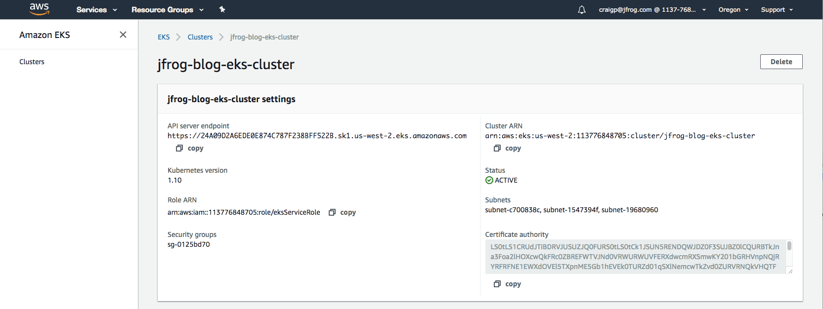 Cluster Details