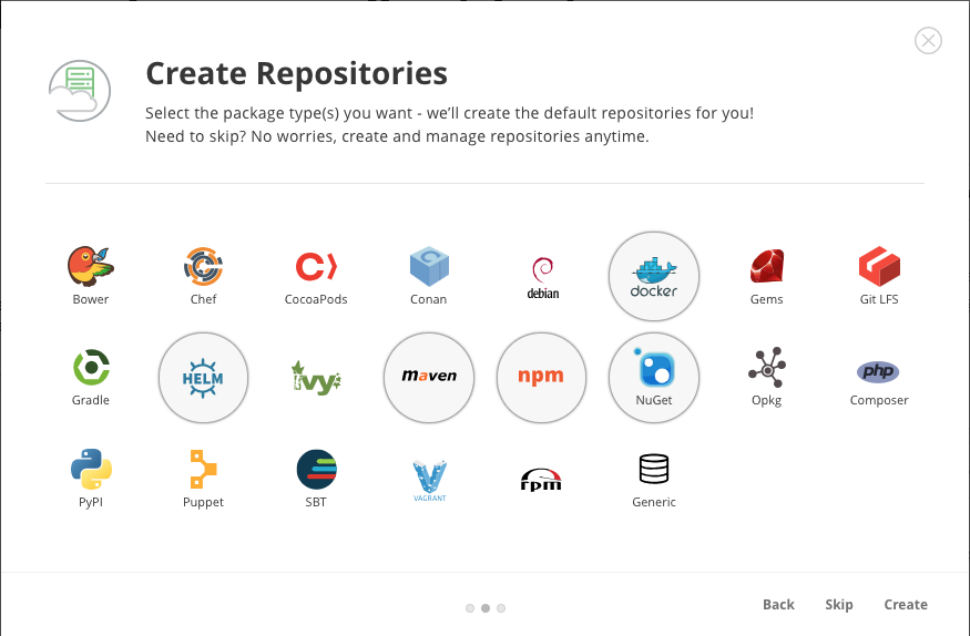 Universal Repositories in Artifactory