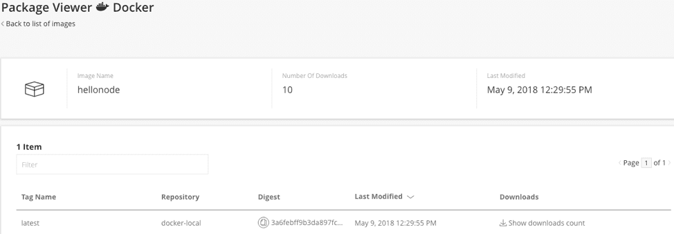 Docker registry in Artifactory