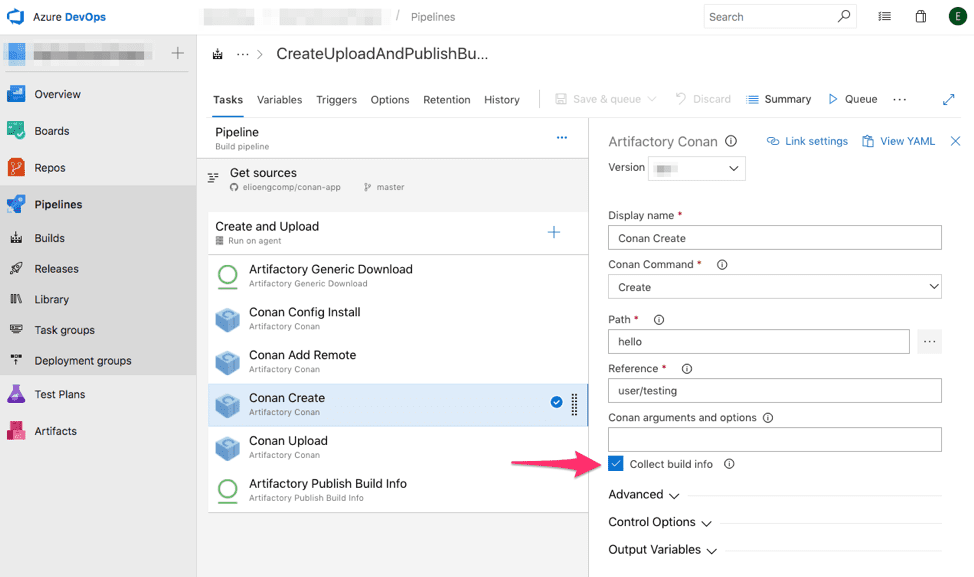 enable collecting buildinfo 