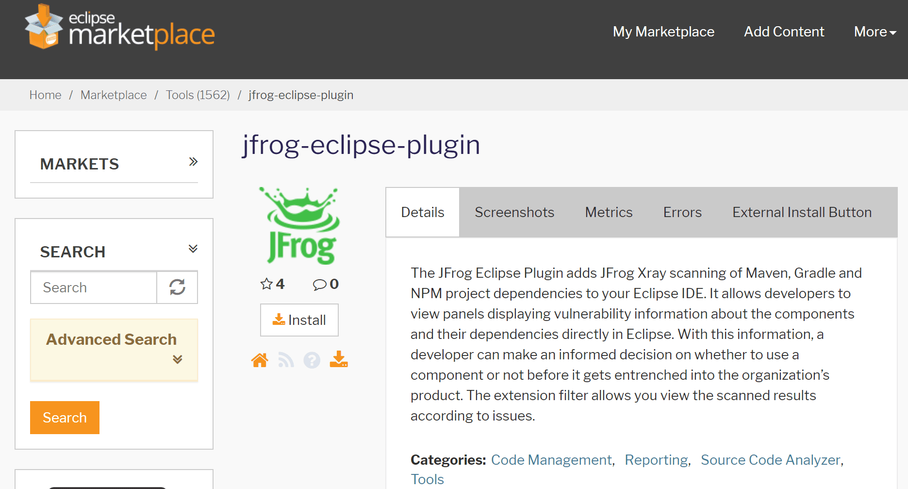 jfrog_eclipse_plugin