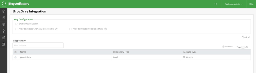 JFrog Xray Integration