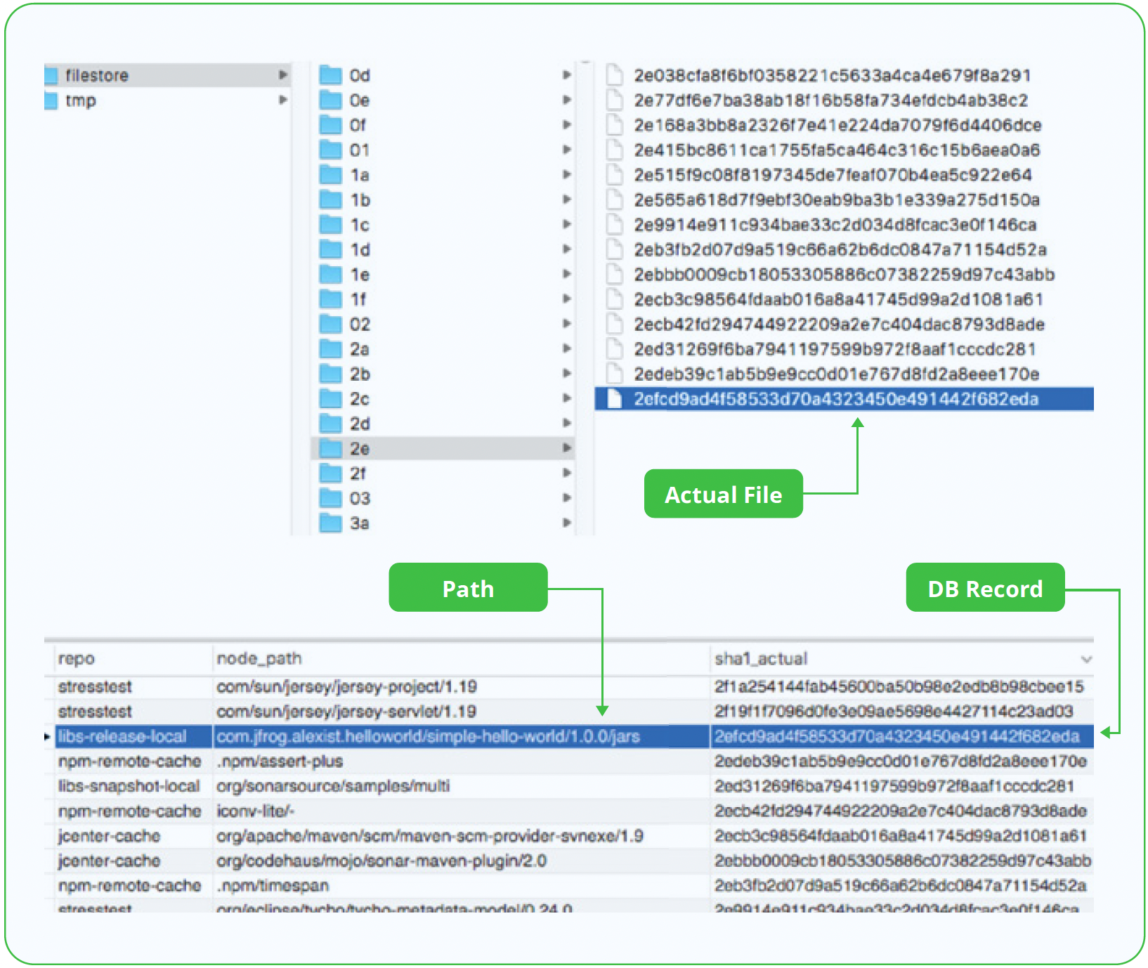 What is the Artifactory Database