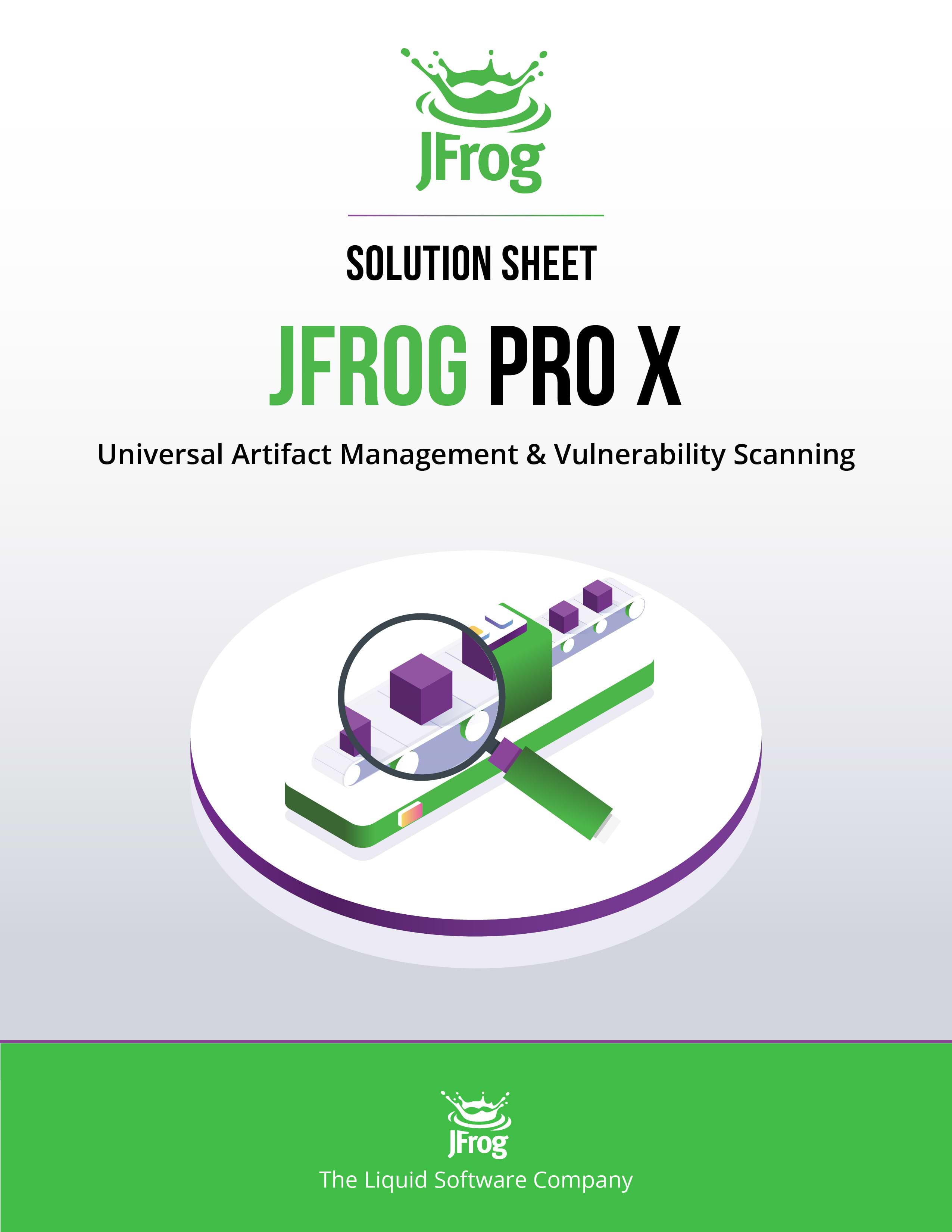 JFrog Pro X Solution Sheet