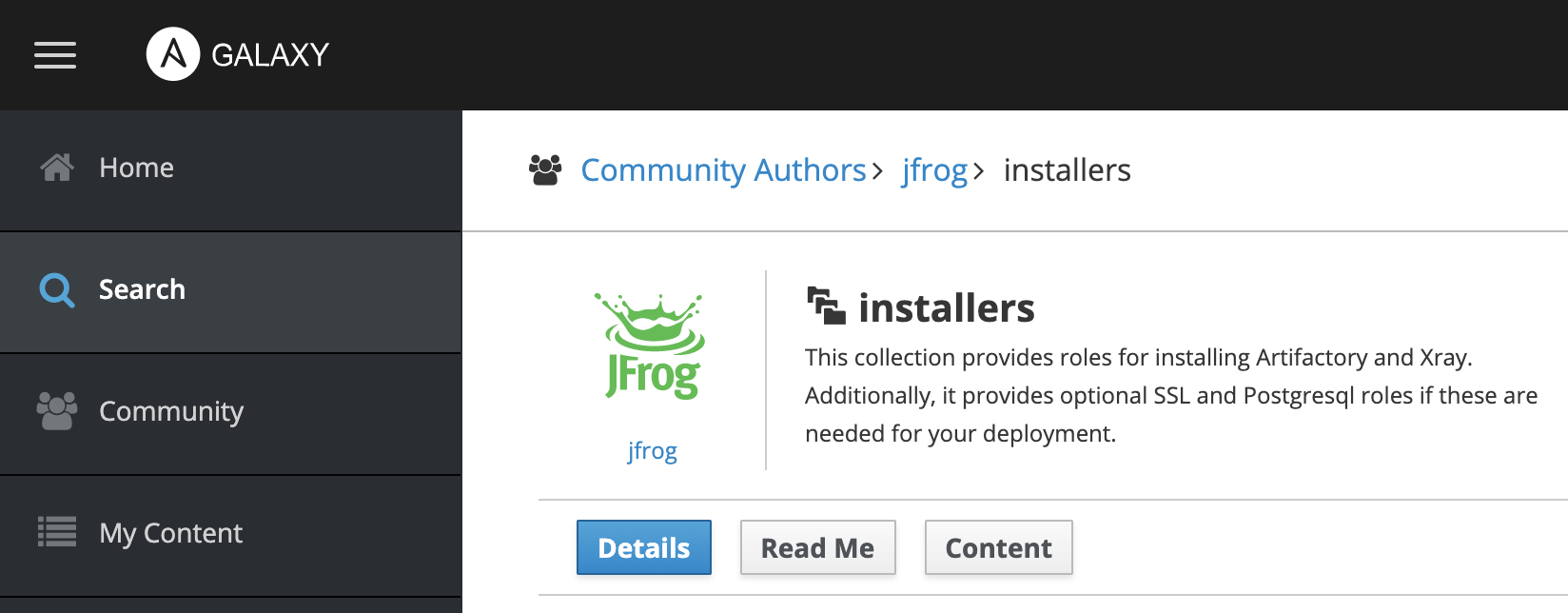 JFrog Ansible collection