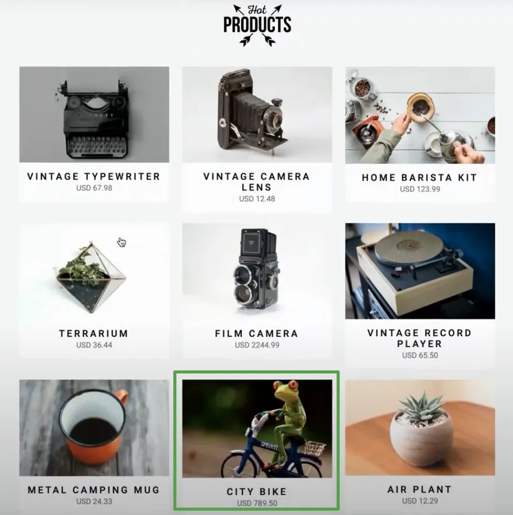 Online store application -- front end update