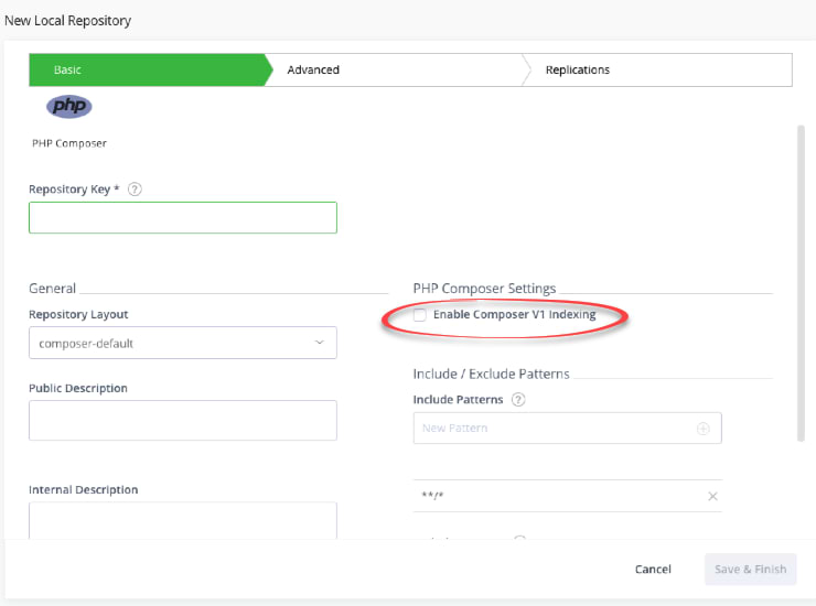 PHP Composer repository setup in Artifactory