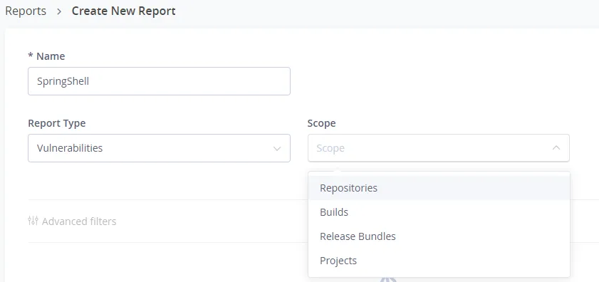 Spring4shell report in Xray