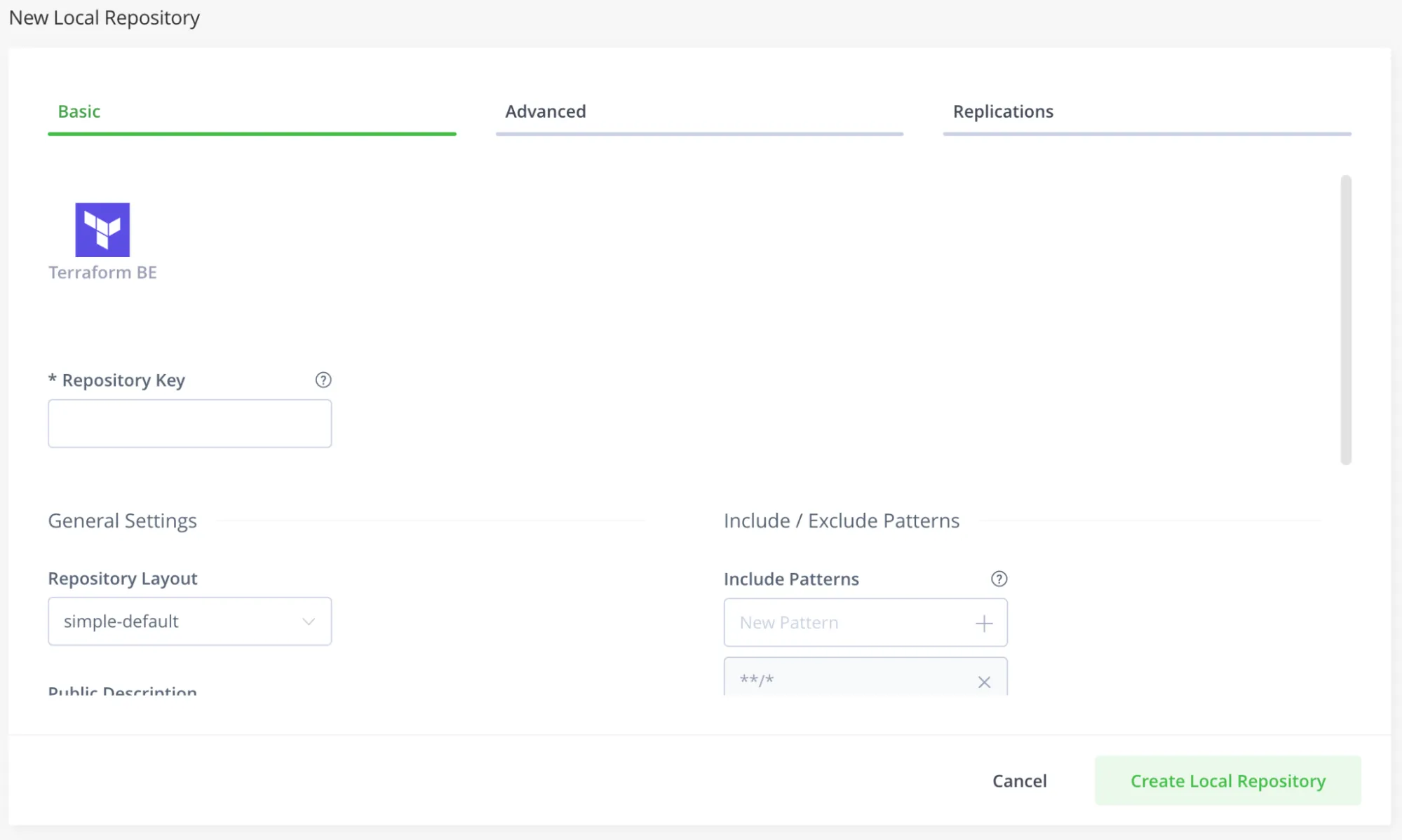 New Local Repository