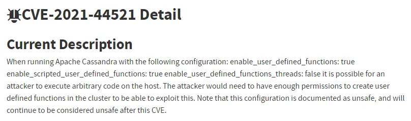 Service Cofiguration CVE-2021-44521