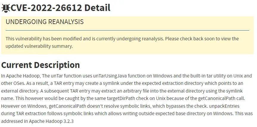Running Environment CVE-2022-26612