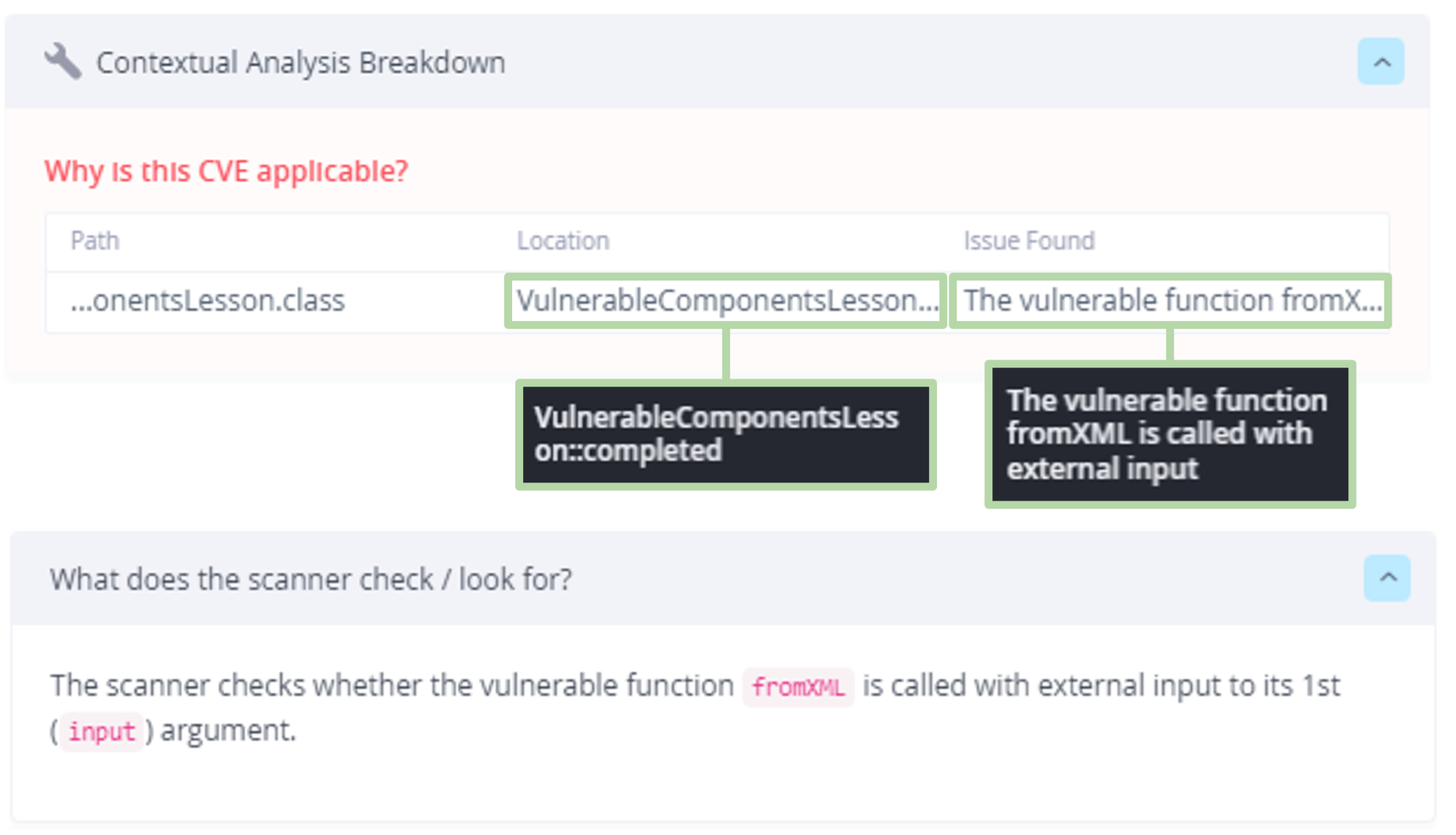 JFrog Xray Contextual analysis for CVE-2013-7285