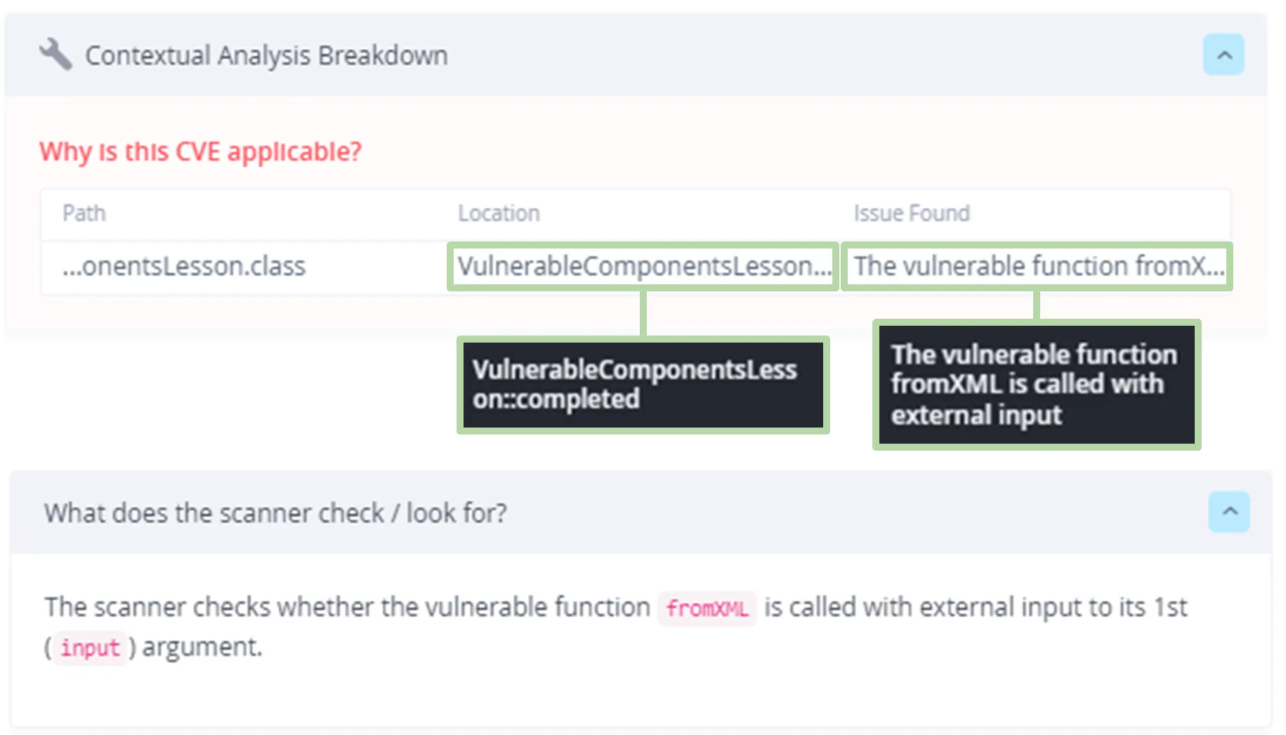 JFrog Xray Contextual analysis for CVE-2013-7285