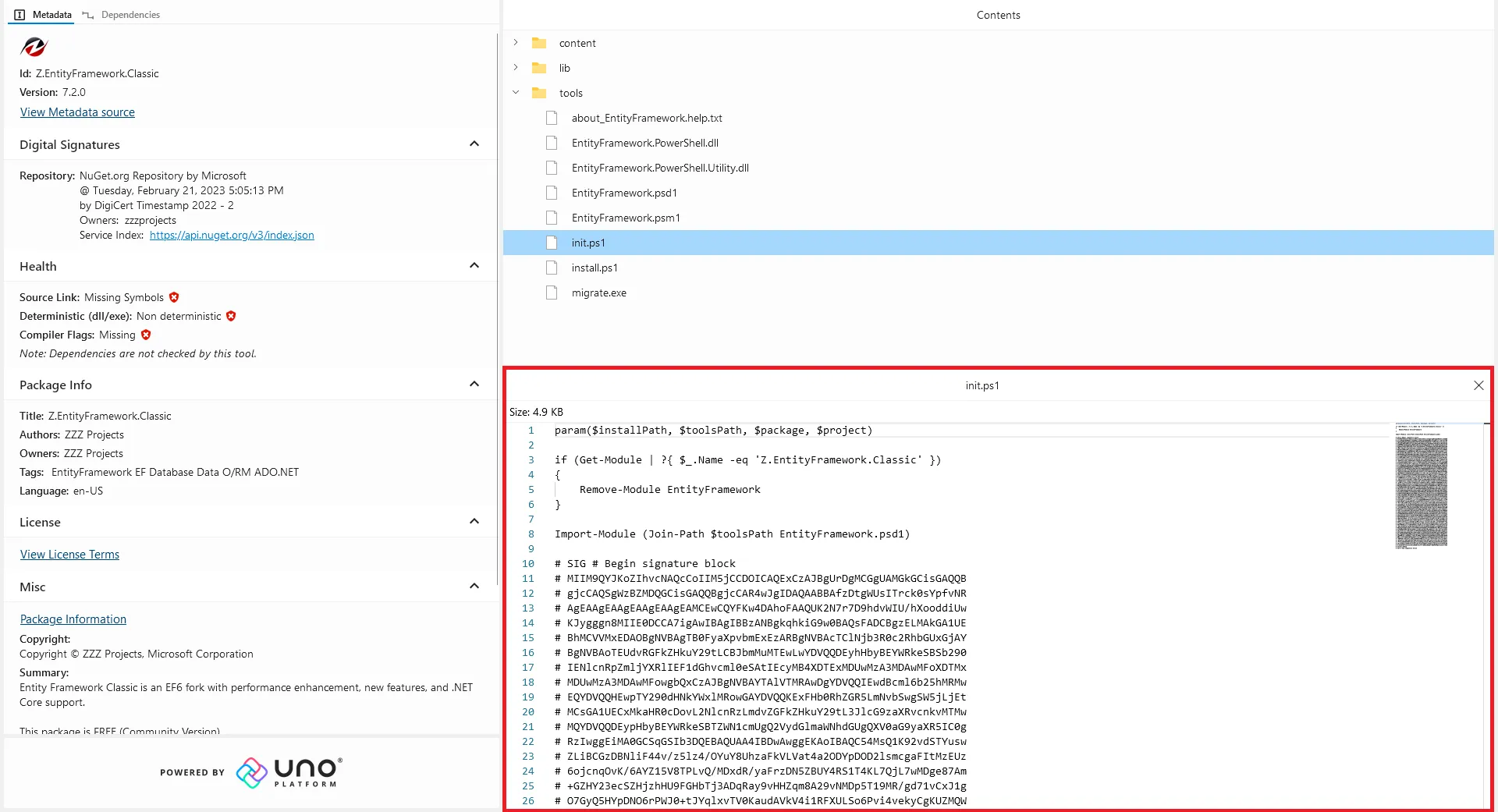 scripts under tools