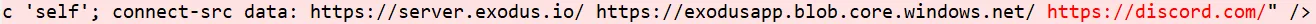 Code injected into Exodus’ src\static\wallet.html