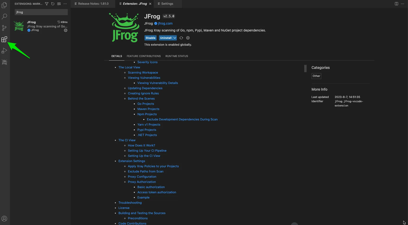 SSO support for VSCode