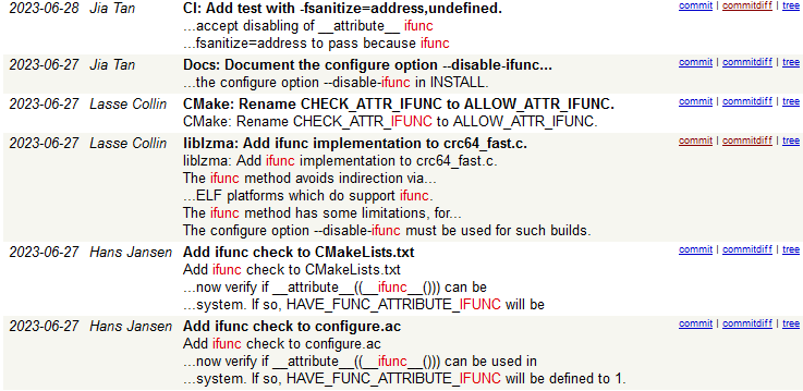 Introducing the ifunc implementation to XZ Utils