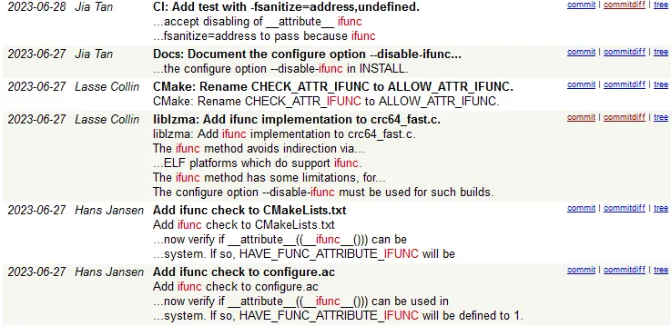 Introducing the ifunc implementation to XZ Utils
