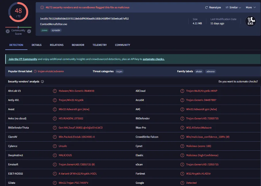 Security Vendor Analysis