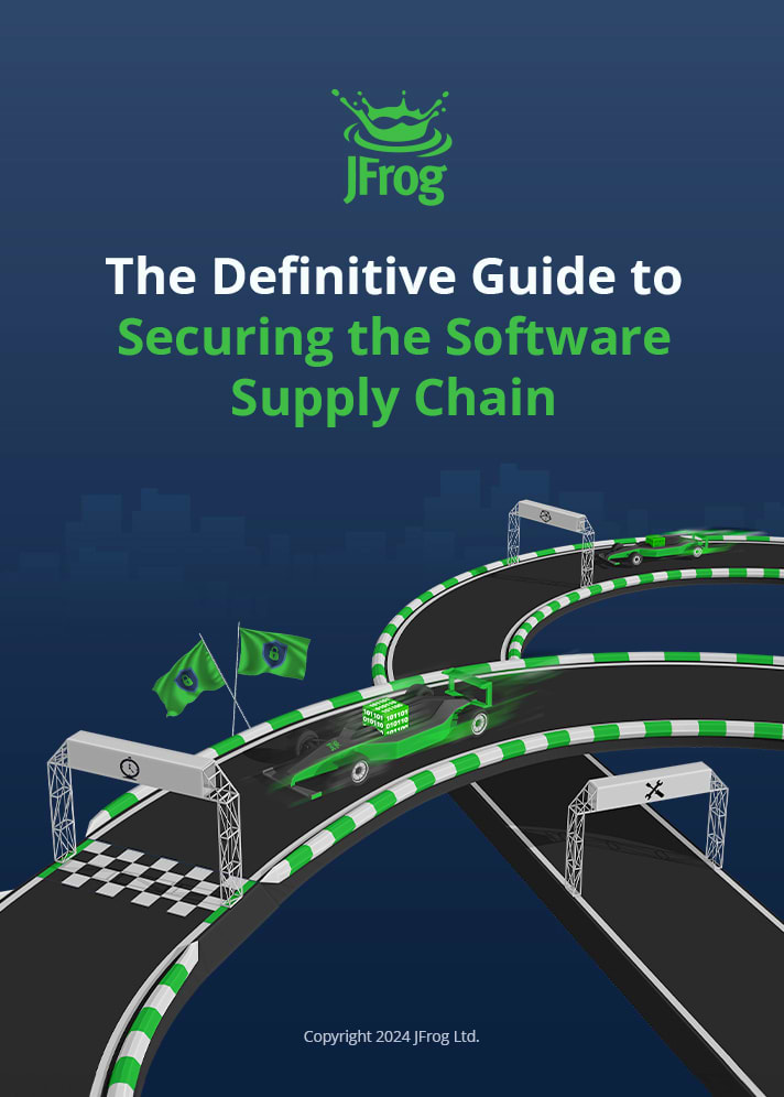 Book cover: JFrog's Definitive Guide to Securing the Software Supply Chain, 2024
