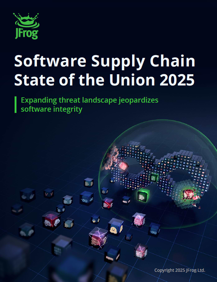 Report cover: JFrog Software Supply Chain State of the Union 2025