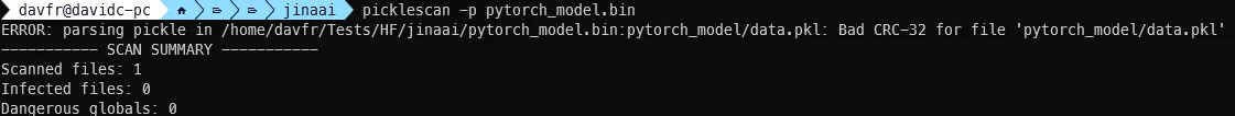 JFrog Alert for 3 x PickleScan Zero-Days - image4