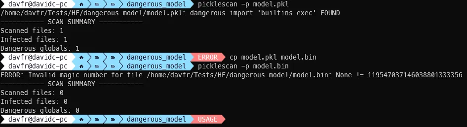 JFrog Alert for 3 x PickleScan Zero-Days - Vulnerabilities