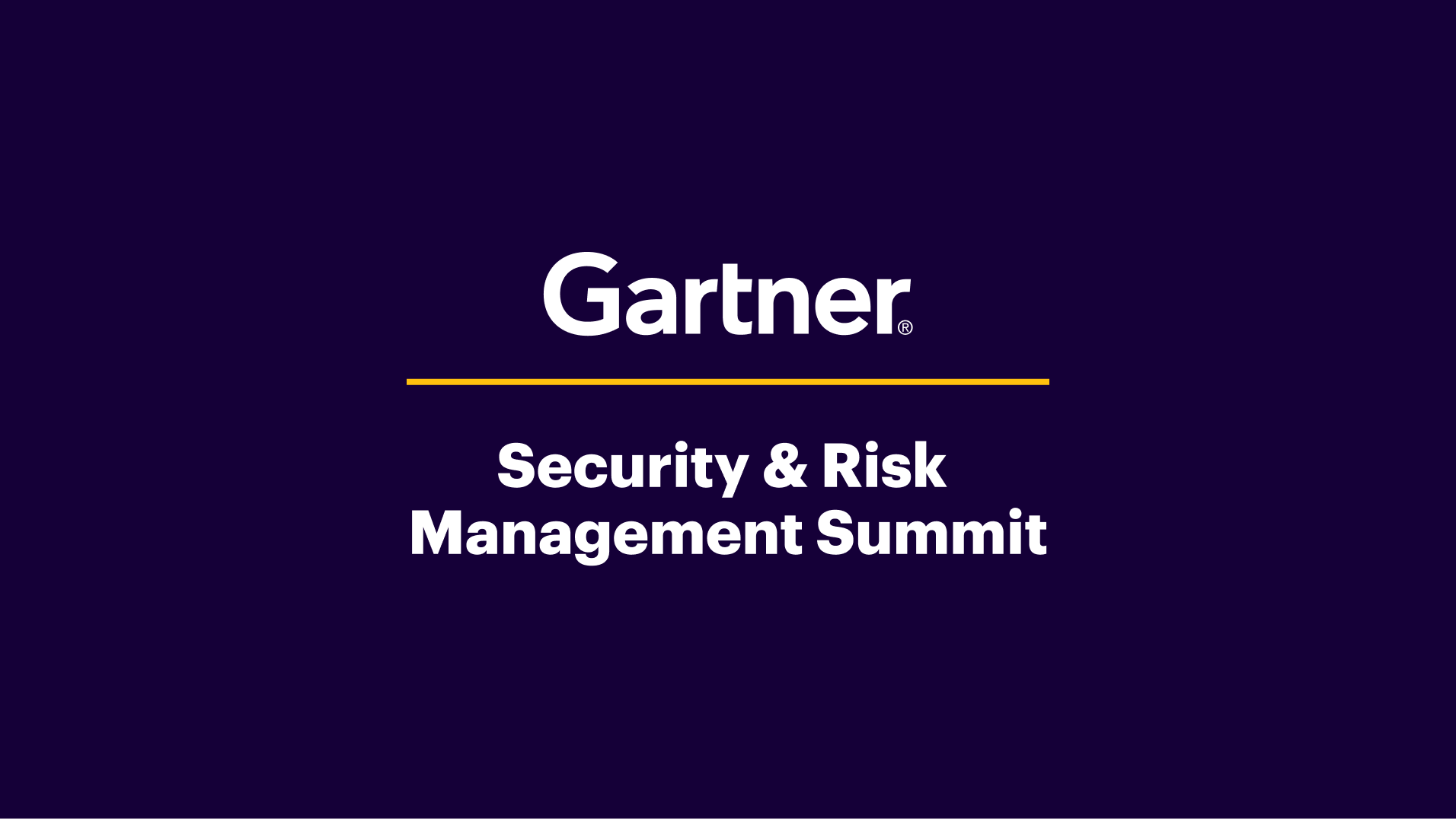 Gartner Security & Risk Summit 2026