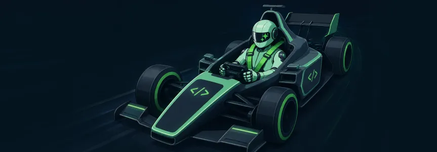 JFrog AI Agent Control in a race car