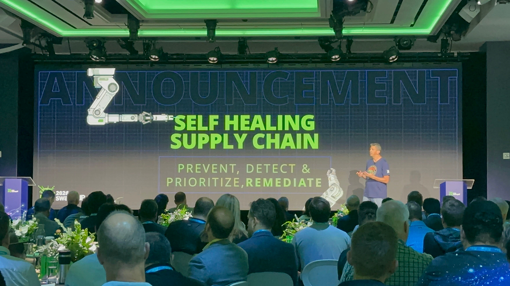 eyal on swampup 2026 stage