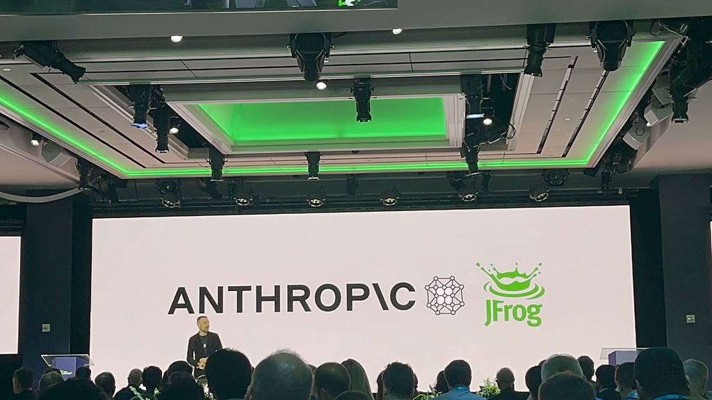 jason clinton on the swampup 2026 stage