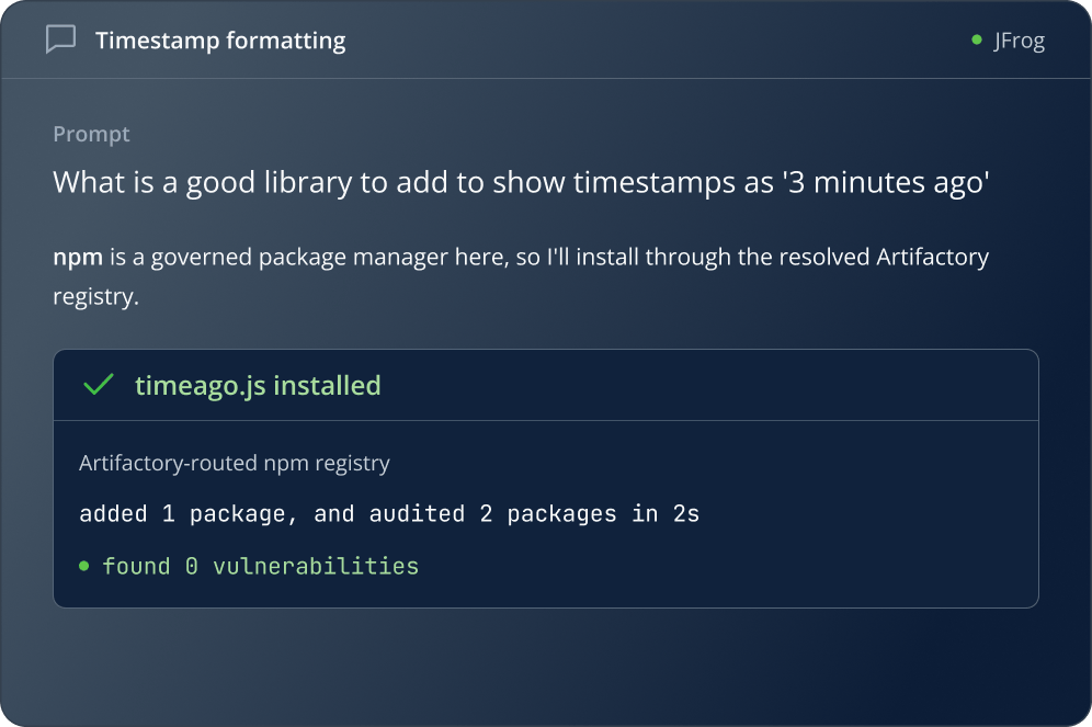 Timestamp formatting prompt