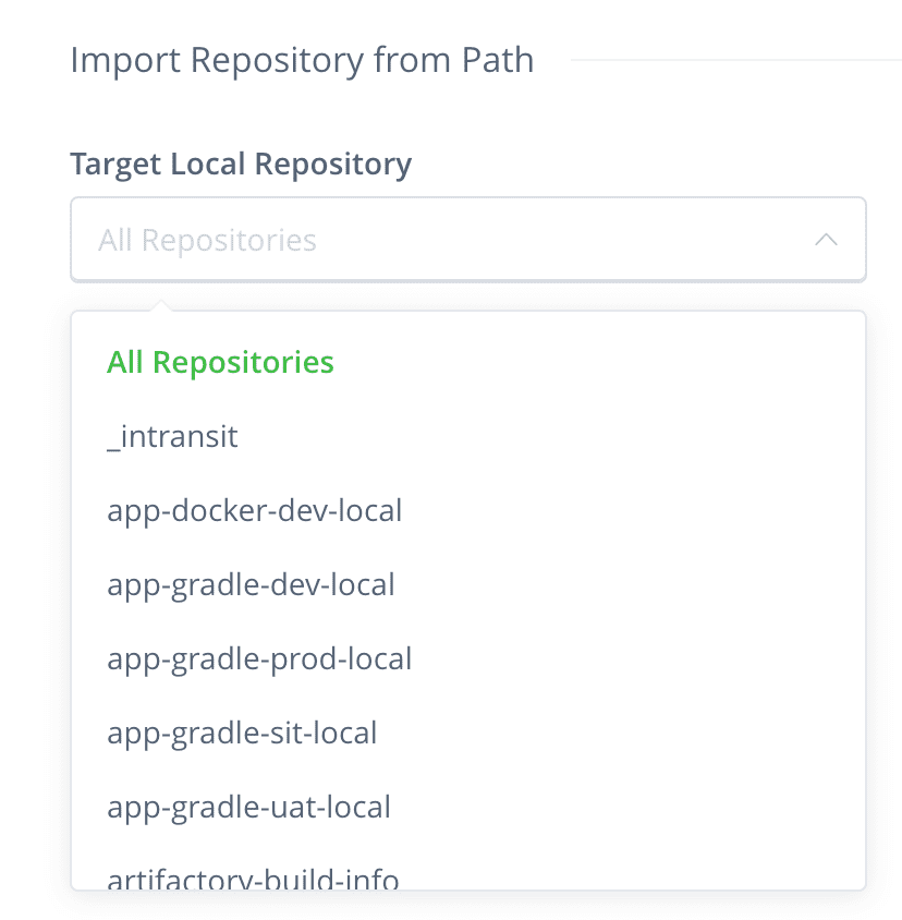 Import repository