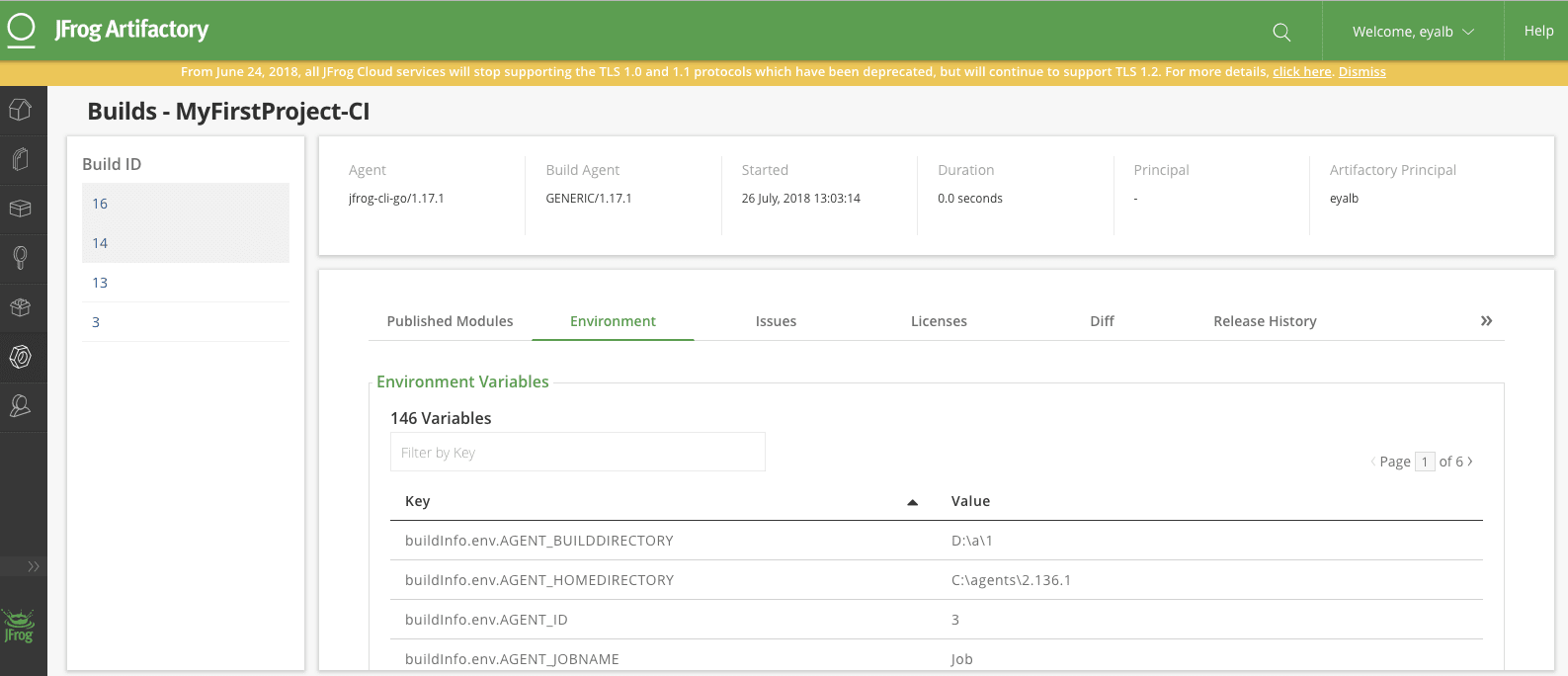 Visual Studio Team Services and JFrog Artifactory