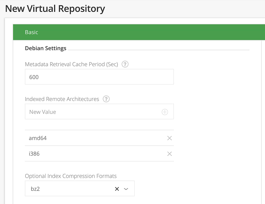 Virtual Debian repos in Artifactory