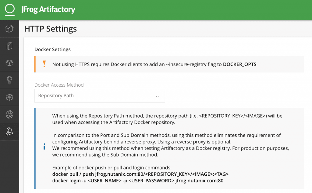 Docker Access Method