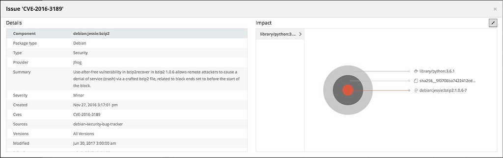 JFrog Xray Rich Impact Analysis