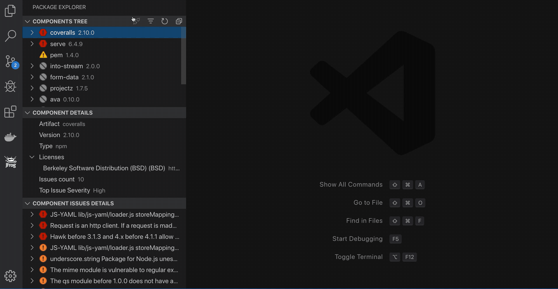 IntelliJ IDEA dependency details