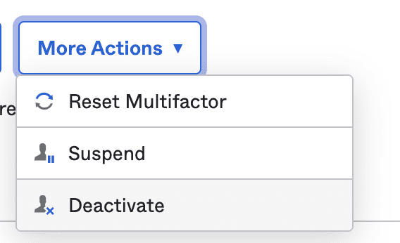 Disable user
