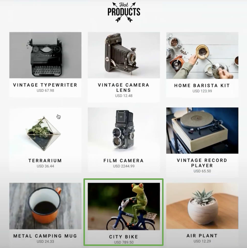 Online store application -- front end update