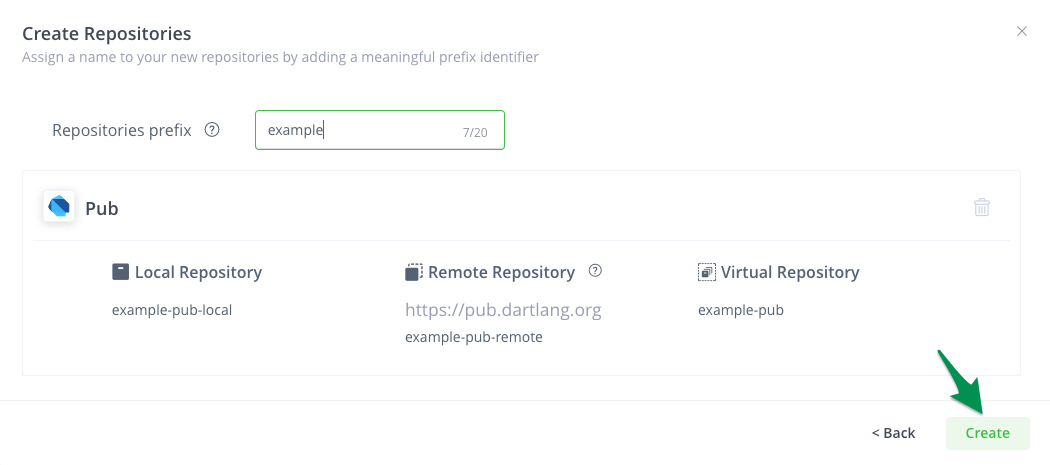 Create repositories