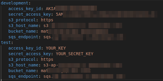 AWS token leakage in spec_dummy_config_aws yml