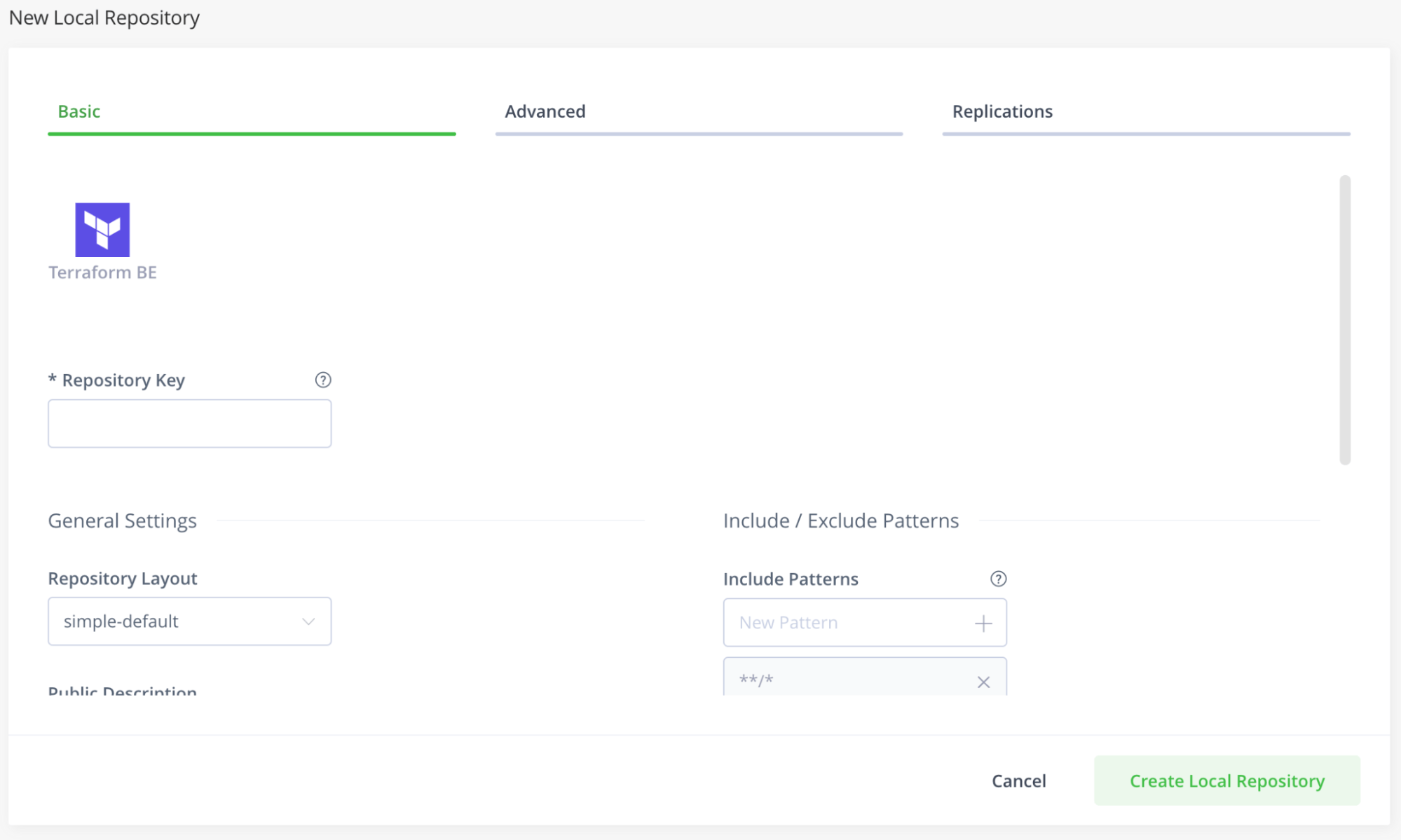 New Local Repository